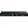 28-Port Gigabit Web Smart PoE+ w.10G SFP+