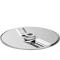 Accesoriu reversibil Bosch SuperCut Disc MUZ9SC1, Din otel inoxidabil, Functioneaza prin MUZ9VL1, Recomandat pentru felierea precisa a elementelor coapte sau fibroase (praz, telina), Lamela zigzag, Pentru gama