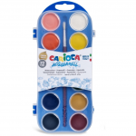 Acuarele lavabile, 12 culori/cutie + 1 pensula, CARIOCA Aquarell