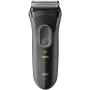 Aparat de ras electric Braun 3000BT Shave & Style 3 in 1, Trimmer, 5 accesorii de tuns, Gri