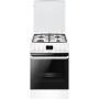 Aragaz Hansa FCMW582109, 4 arzatoare, Mixt, Aprindere electrica, Grill, Clasa A, 50 cm, Alb