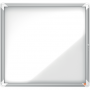 Avizier NOBO Premium Plus, interior, otel emailat, 6x A4, cu usa si cheie, magnetic, alb