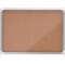 Avizier NOBO Premium Plus, interior, pluta, 8X A4, geam glisant si cheie, natur