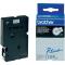 BANDA LAMINATA BLACK ON WHITE TC291 ORIGINAL BROTHER P-TOUCH 9MM