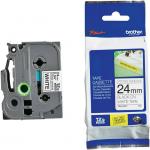 Banda Laminata Compatibila Black on White, TZS251-WB, compatibila cu Brother P-Touch D400/D450/D600VP/E300VP/E550WVP/H500/P700/P750W, 24mm/8m, TZE251-WB