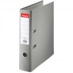 Biblioraft A4, plastifiat PP, margine metalica, 75 mm, Esselte Economy - gri