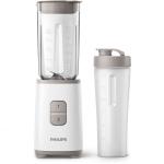 Blender Philips Daily Collection Mini HR2602/00, 350 W, recipient 1 L, 2 viteze, Alb
