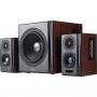 BOXE EDIFIER 2.1, RMS: 150W (2 x 25W, 2 x 15W, 1 x 70W), Bluetooth , Telecomanda , Wireless, Volum, Bass, Treble, Optical, Brown, S350DB