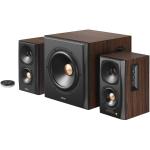 BOXE EDIFIER 2.1, RMS: 155W (2 x 10W, 2 x 30W, 1 x 75W), Bluetooth, Telecomanda , Wireless, Volum, Bass, Treble, Optical, Coaxial, Brown, S360DB