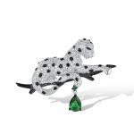 Brosa mare din argint Charlize, design Jaguar