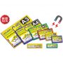 Buzunar magnetic A4, transparent, din ABS+PVC, KEJEA - margine rosie