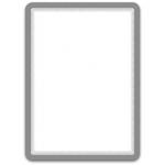 Buzunar magnetic pentru documente A4, cu rama color, 2 buc/set, DJOIS - rama argintie