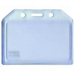 Buzunar PVC flexibil, pentru ID carduri, 105 x  74mm, orizontal, 5 buc/set, KEJEA - transparent