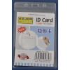 Buzunar PVC, pentru ID carduri, 128x91mm, vertical, 10 buc/set, KEJEA - cristal