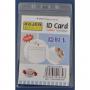 Buzunar PVC, pentru ID carduri, 128x91mm, vertical, 10 buc/set, KEJEA - cristal