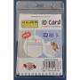Buzunar PVC, pentru ID carduri, 74x105mm, vertical, 10 buc/set, KEJEA - cristal
