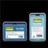 Buzunar PVC, pentru ID carduri, 74x105mm, vertical, 5 buc/set, KEJEA - albastru