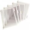 Buzunare prezentare pentru display, A4, (10 buc/set), rama metalica, DJOIS - alb