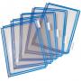 Buzunare prezentare pentru display, A4, (10 buc/set), rama metalica, DJOIS - albastru