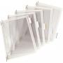 Buzunare prezentare pentru display, A4, (10 buc/set), rama metalica, DJOIS - cristal
