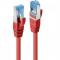 Cablu 1m Cat.6A S/FTP LSZH, Red