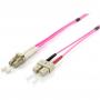 Cablu Fibra Optica LWL Patchcable LC->SC 10.00m Multimode Duplex OM4   vi Polietilena