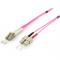 Cablu Fibra Optica LWL Patchcable LC->SC  5.00m Multimode Duplex OM4   vi Polietilena