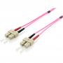 Cablu Fibra Optica LWL Patchcable SC->SC 10.00m Multimode Duplex OM4   vi Polietilena