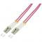 Cablu Fibra Optica Patchcable OM4 50/125Á LC-LC 50m pink