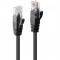 Cablu LY-48077, U/UTP, Cat.6, 1m, Black