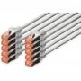 Cablu Retea CAT 6 S/FTP , 10 Buc, 5m, Gri