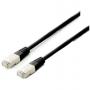 Cablu Retea Cat6A  10x/set  S/FTP 2xRJ45 0.25m sw Plat.