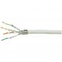 Cablu Retea S/FTP Cat6, PVC, Alb, 100m