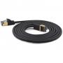 Cablu Retea SSTP CAT7 Ste. CAT6a d=4mm 20,00m  Negru