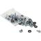Cage Nut Set (50 Pack), M6 Nuts, Bolts and Washers, Suitable for Network Cabinets/Server Racks, Plastic Storage Jar, Lifetime Warranty