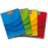 Caiet A4, 60 file - 70g/mp, liniat stanga, coperta carton color, AURORA Office - dictando