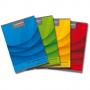 Caiet A4, 60 file - 70g/mp, liniat stanga, coperta carton color, AURORA Office - dictando