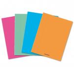 Caiet A5, 60 file - 80gsm, liniat stanga, coperta PP transparent color, AURORA - velin