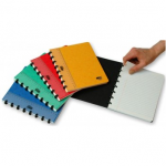 Caiet A5, 72 file - 90g/mp, coperta carton color embosat, AURORA Adoc - dictando