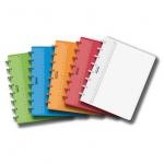 Caiet A5, 72 file - 90g/mp, coperta PP transparent color, AURORA Adoc - matematica