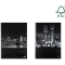 Caiet cu spirala, A4, 70 file, 70gsm, coperta carton 300gsm, design cities by night - matematica