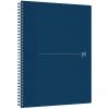 Caiet cu spirala, OXFORD Origins, A4+, 70 file-90gsm, Scribzee, coperta PP albastra - mate