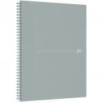 Caiet cu spirala, OXFORD Origins, A4+, 70 file-90gsm, Scribzee, coperta PP gri deschis - dictando