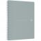 Caiet cu spirala, OXFORD Origins, A4+, 70 file-90gsm, Scribzee, coperta PP gri deschis - dictando