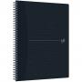 Caiet cu spirala, OXFORD Origins, A4+, 70 file-90gsm, Scribzee, coperta PP neagra - dictando