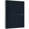 Caiet cu spirala, OXFORD Origins, A4+, 70 file-90gsm, Scribzee, coperta PP neagra - mate