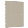 Caiet cu spirala, OXFORD Origins, A4+, 70 file-90gsm, Scribzee, coperta PP nisip - mate