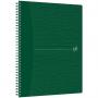 Caiet cu spirala, OXFORD Origins, A4+, 70 file-90gsm, Scribzee, coperta PP verde - dictando