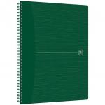 Caiet cu spirala, OXFORD Origins, A4+, 70 file-90gsm, Scribzee, coperta PP verde - mate