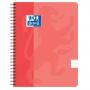 Caiet cu spirala, OXFORD School Touch, A5, 70 file-90gsm, 4 perf, coperta carton orange - dictando